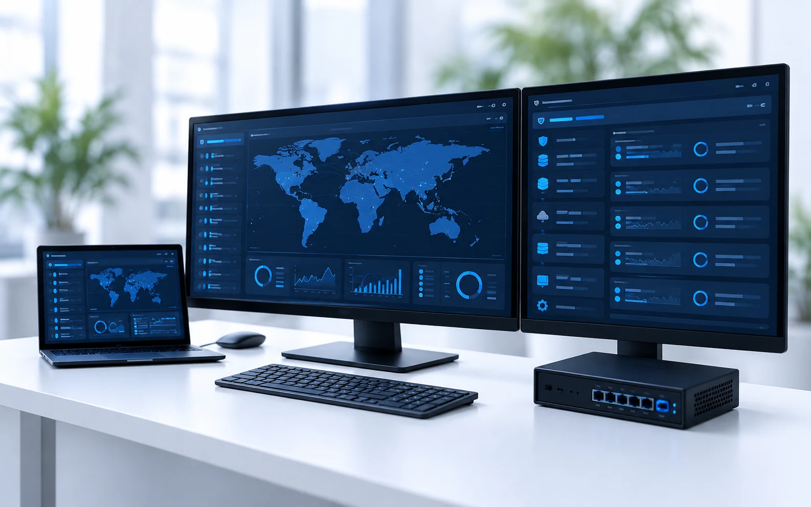 Illustrative network operations monitoring workstation